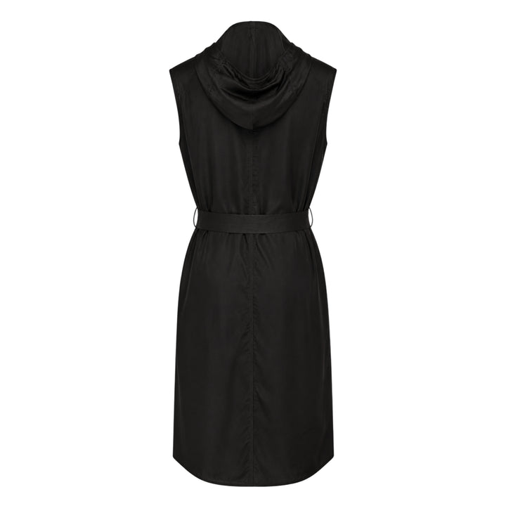 Rick Owens Hooded Belted Sleeveless Coat - view 2