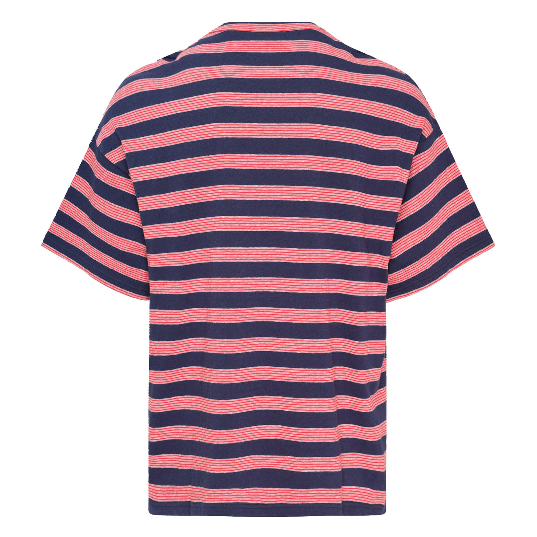 Bicolor Stripe Short Sleeve Tee