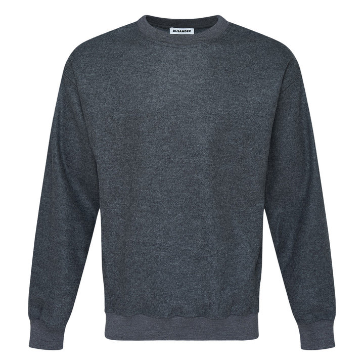 Wool Melton Long Sleeve Sweatshirt