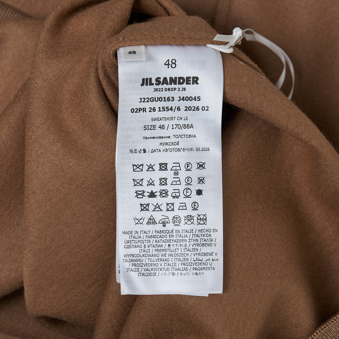 Wool Melton Long Sleeve Sweatshirt