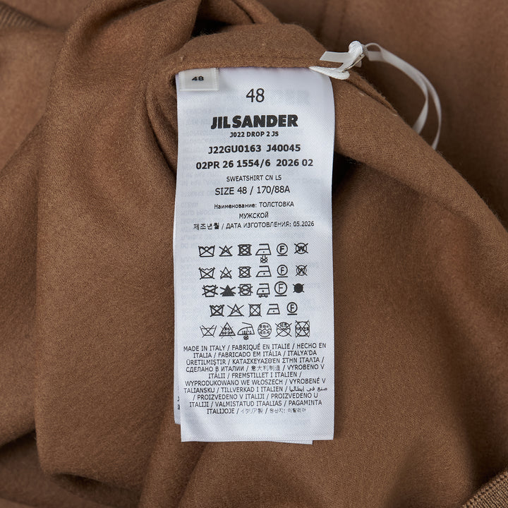 Wool Melton Long Sleeve Sweatshirt