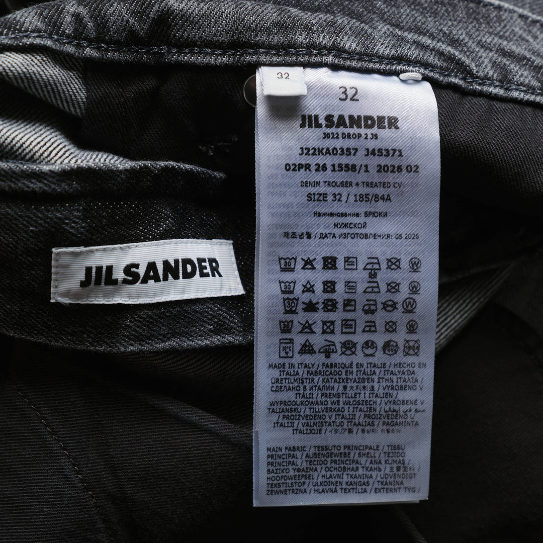Treated Denim Trousers