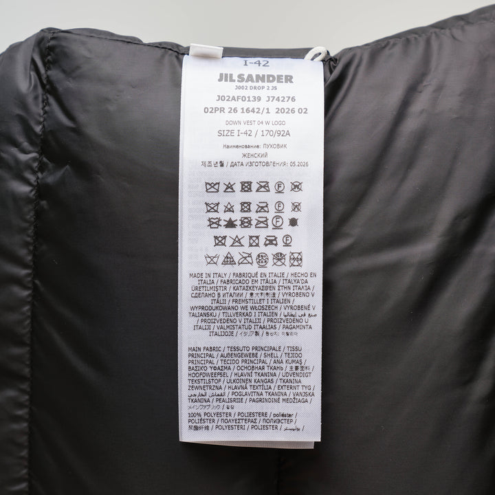 Logo Water Repellent Down Vest