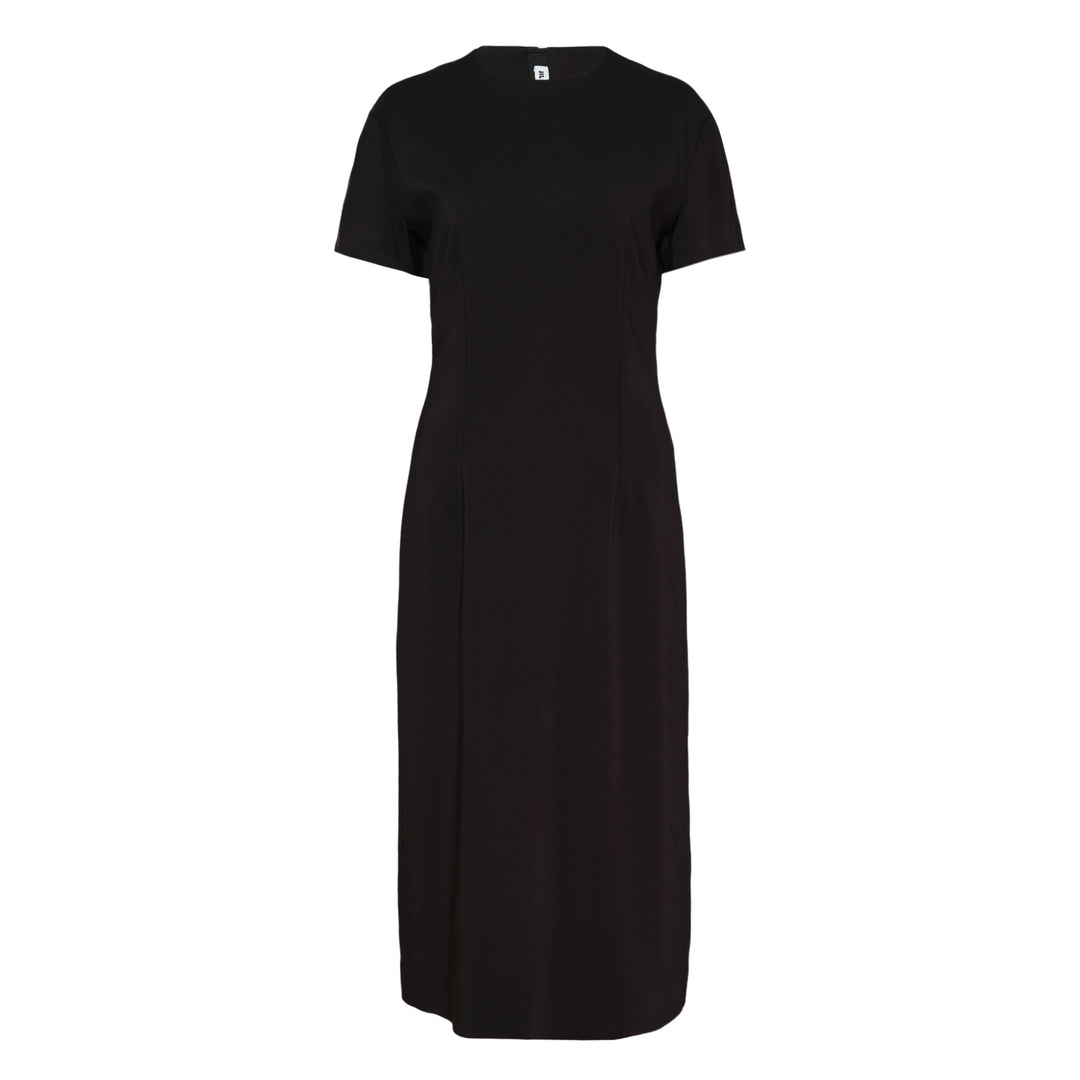 Stretch Viscose Cady Midi Dress