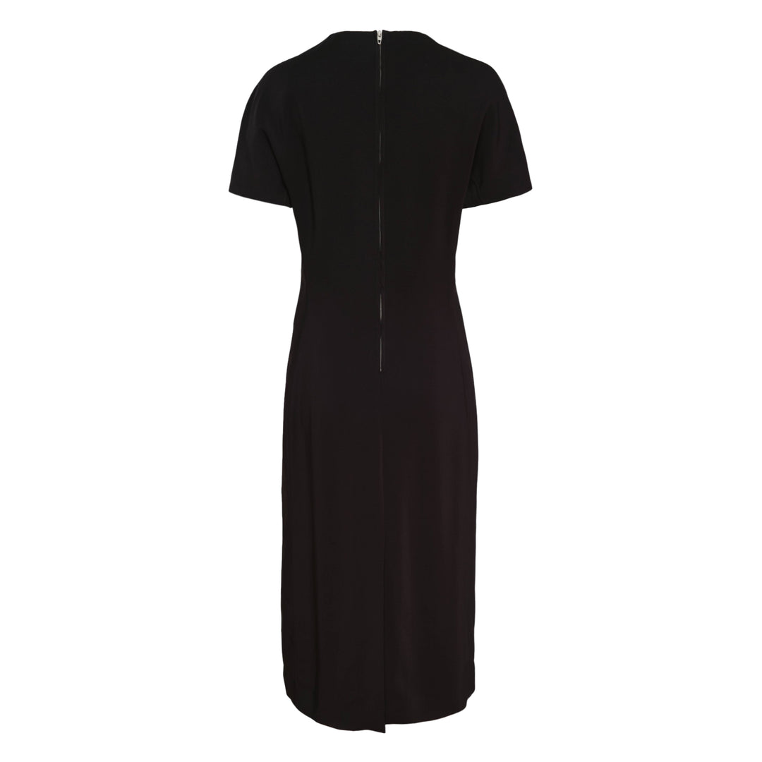 Stretch Viscose Cady Midi Dress
