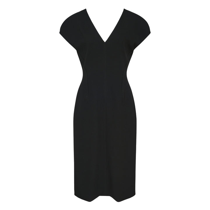 Fluid Wool Sheath Dress