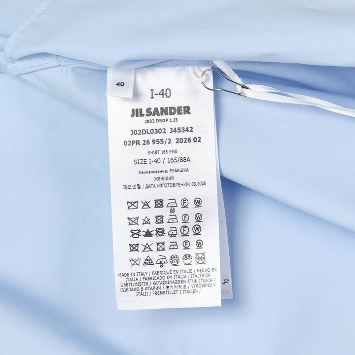 Embroidered Light Cotton Shirt Dress