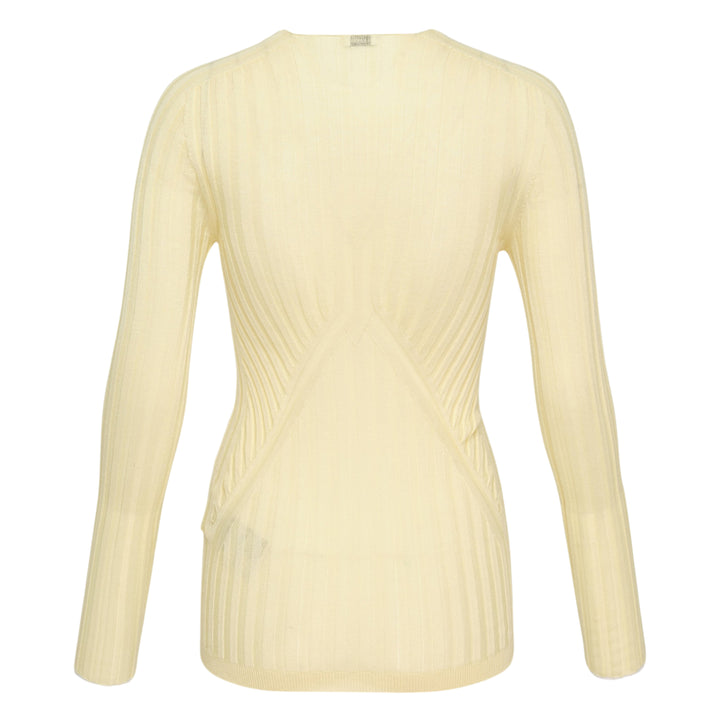 Deep V-Neck Long Sleeve Jumper
