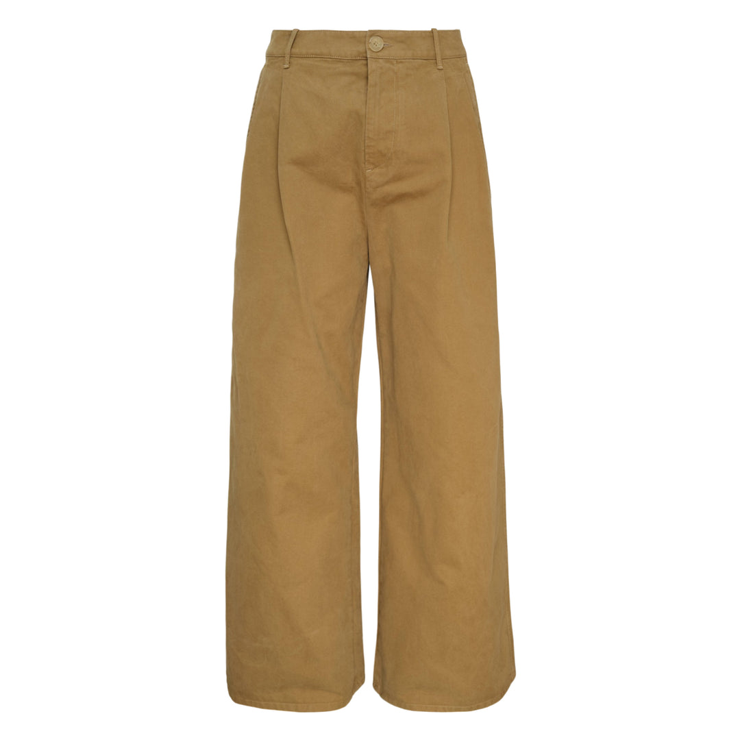 Wide Leg Cotton Trousers