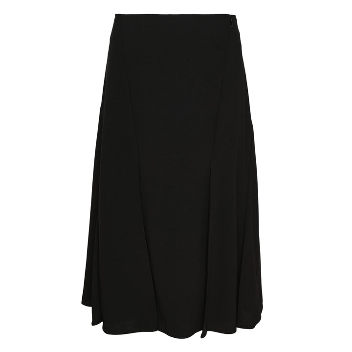 Fluid Wool Midi Skirt