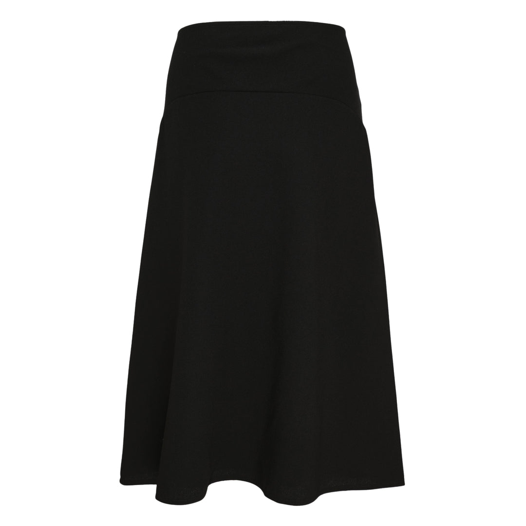 Fluid Wool Midi Skirt
