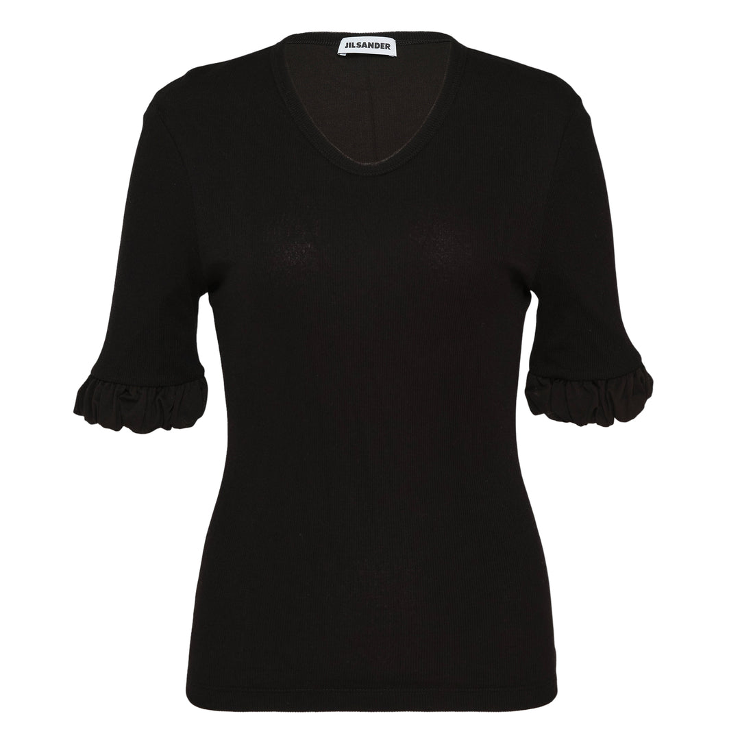 Short Sleeve Sheer Cotton Top