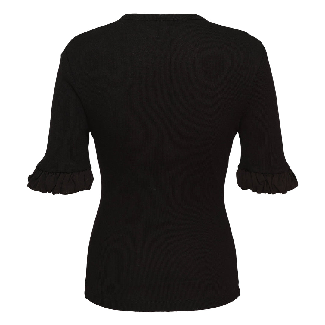 Short Sleeve Sheer Cotton Top