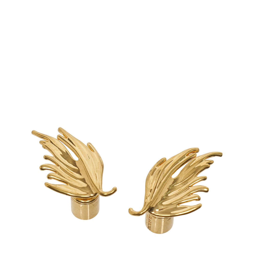 Gold Wing Clip Earrings