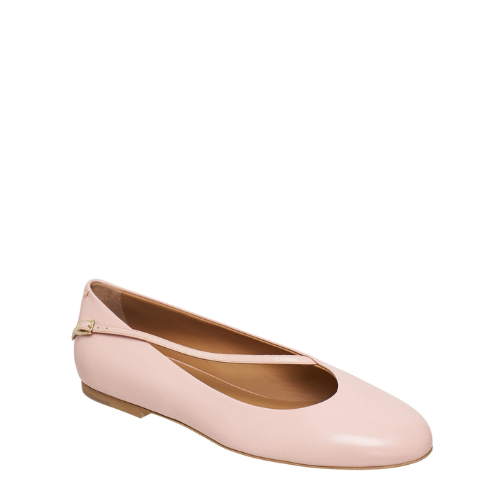Elyss Shiny Goat Leather Ballerina Flats