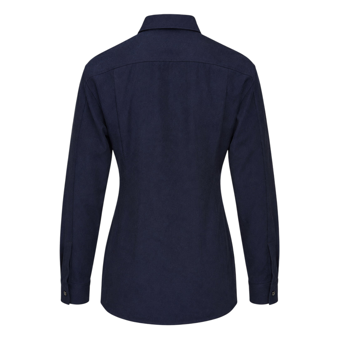 Boiled Wool Gabardine Long Sleeve Shirt
