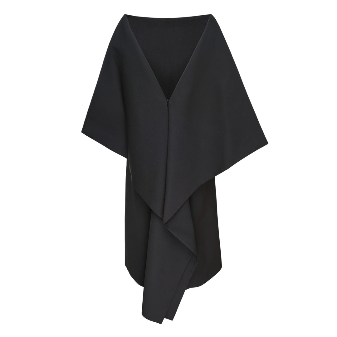 Lightweight Wool Wide Sleeve Dress