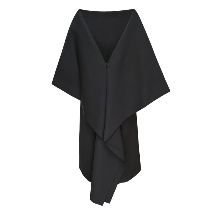 Lightweight Wool Wide Sleeve Dress