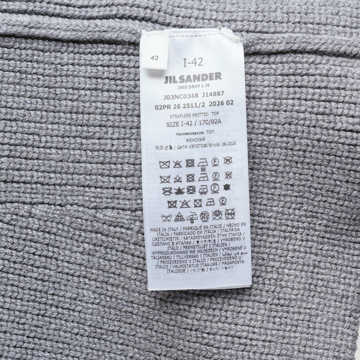 Strapless Knitted Wool Top
