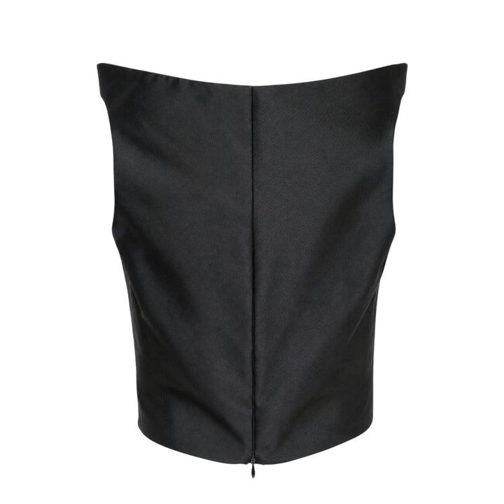 Silk Wool Mikado Top