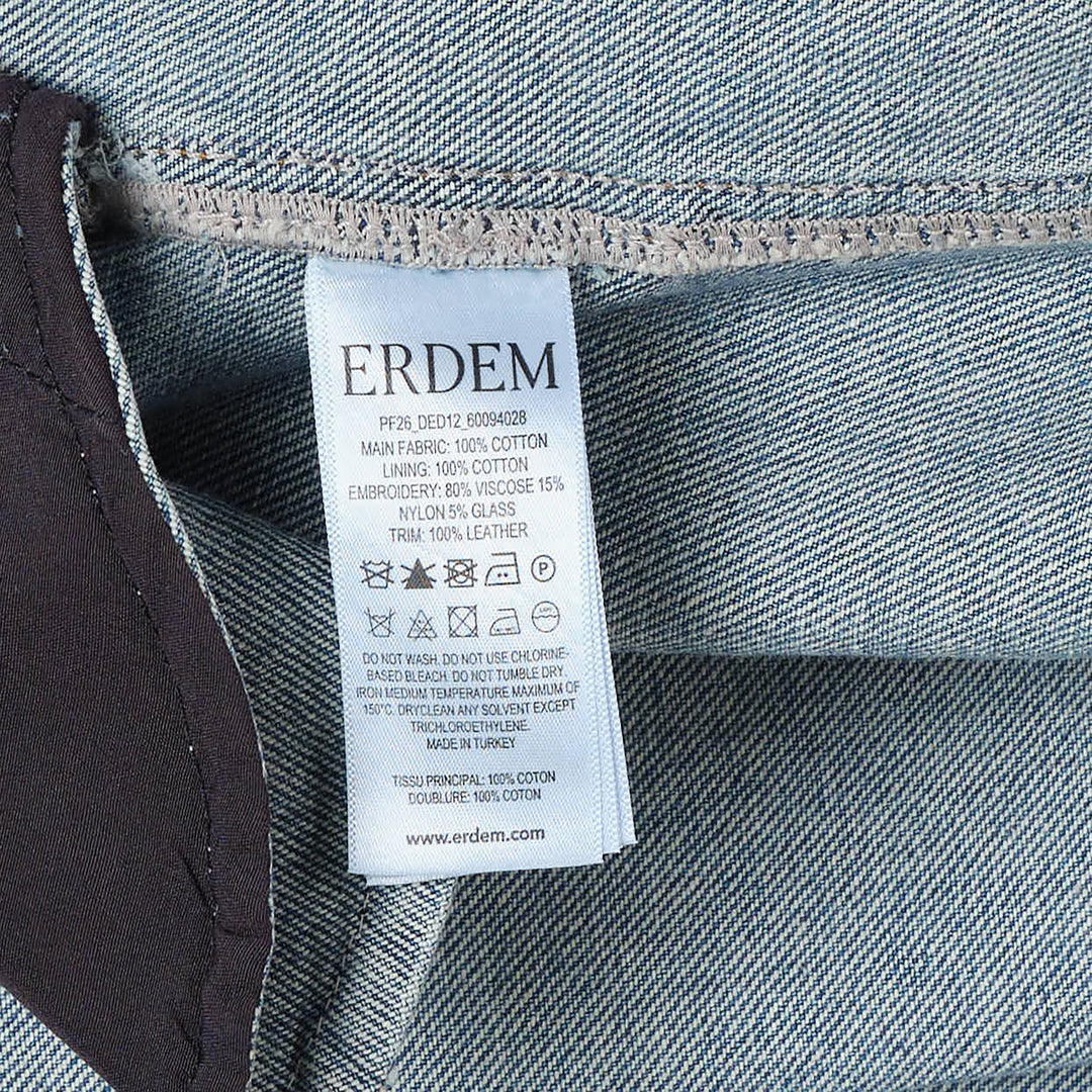 Embroidered Floral Straight Jeans