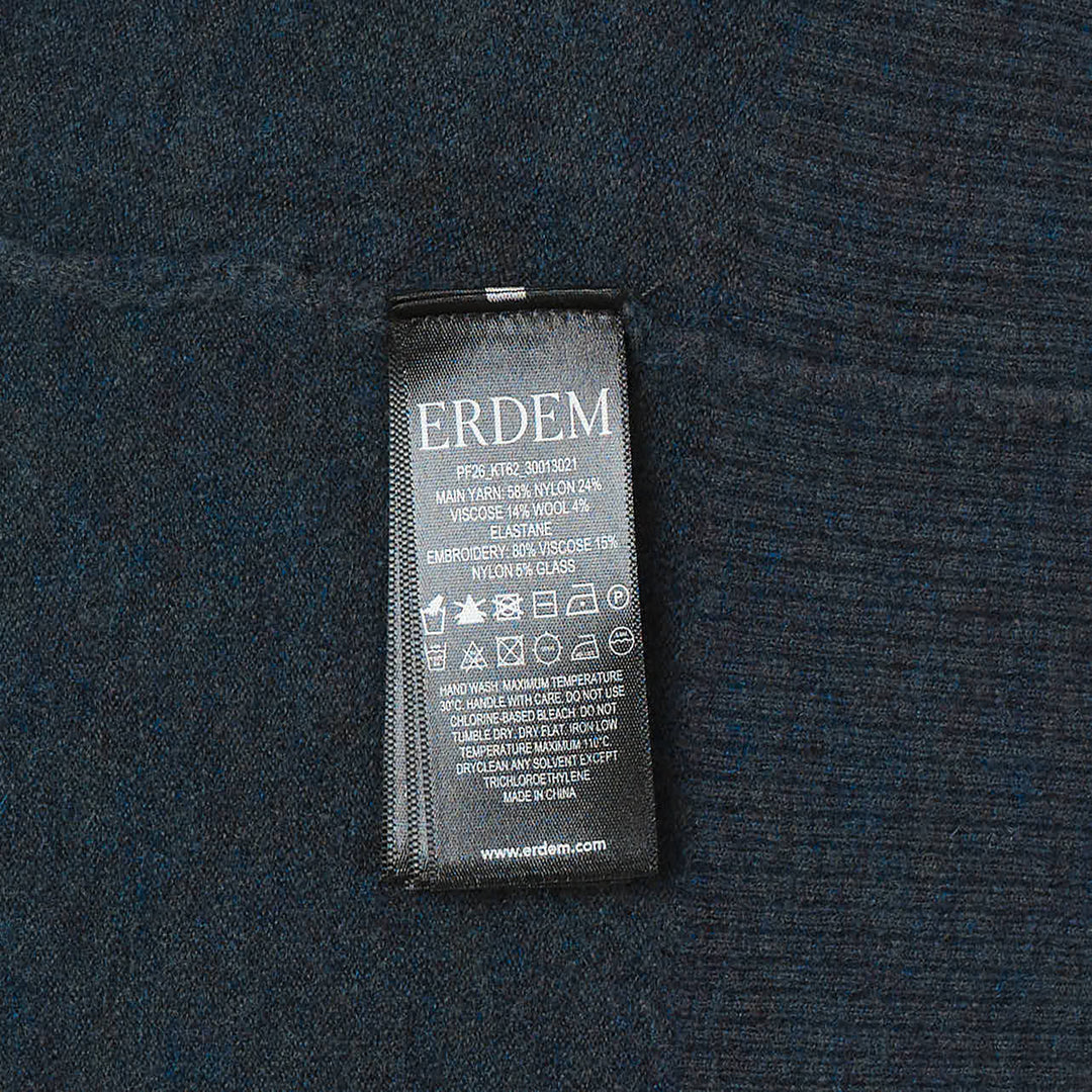 Embroidered Fitted Cardigan