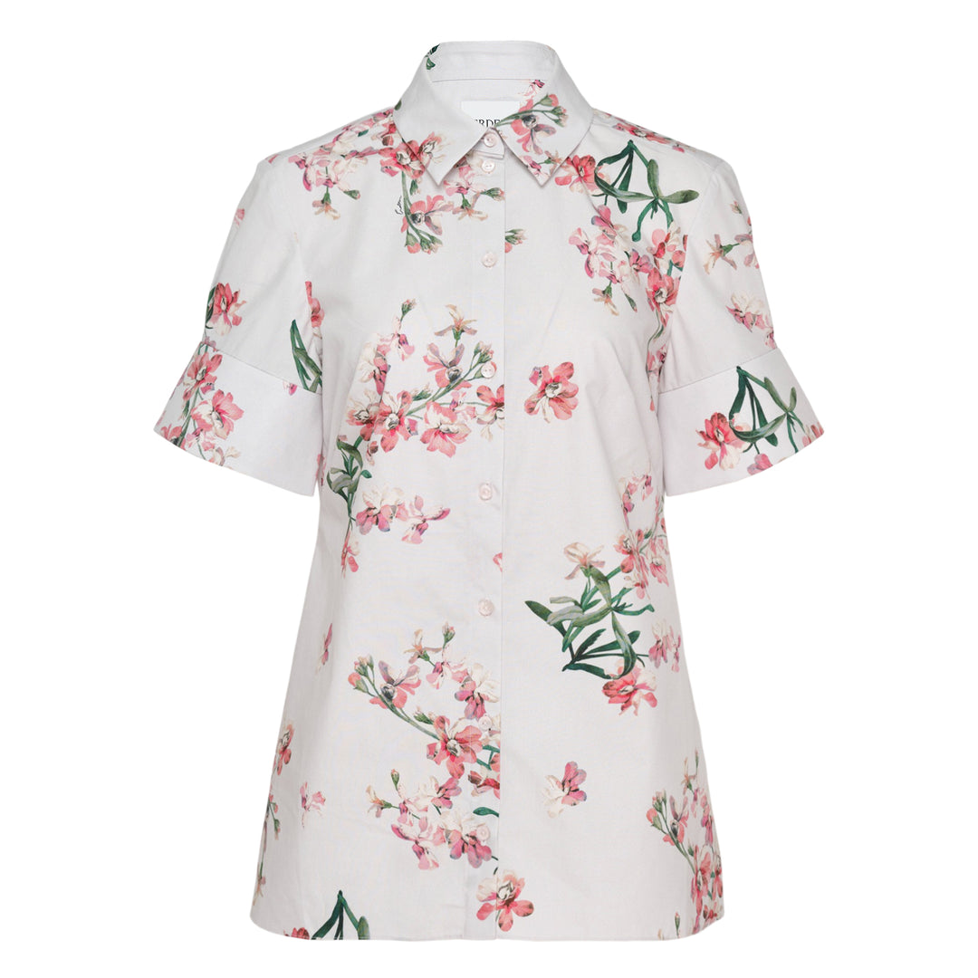Floral Cotton Short Sleeve Shirt