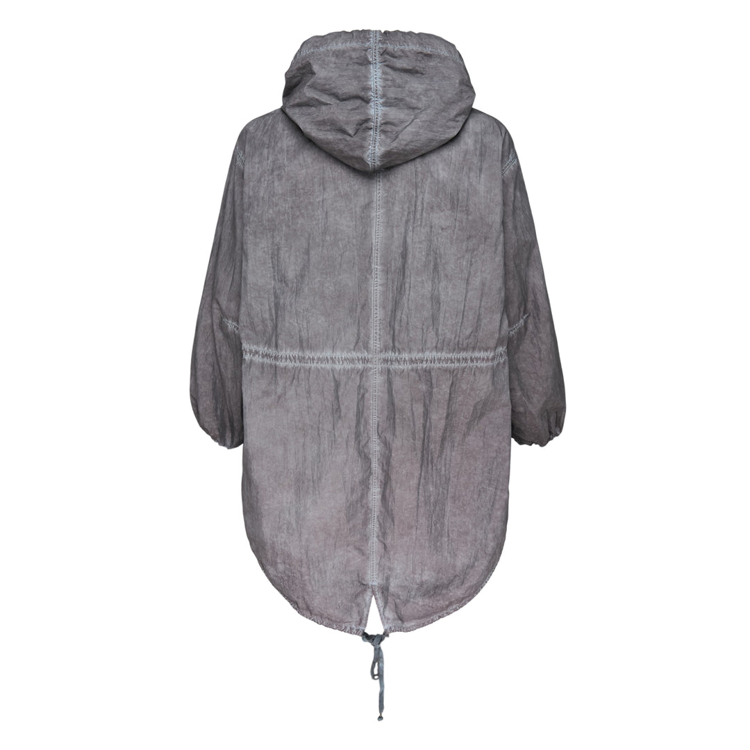 Treated Cotton Nylon Parka Coat