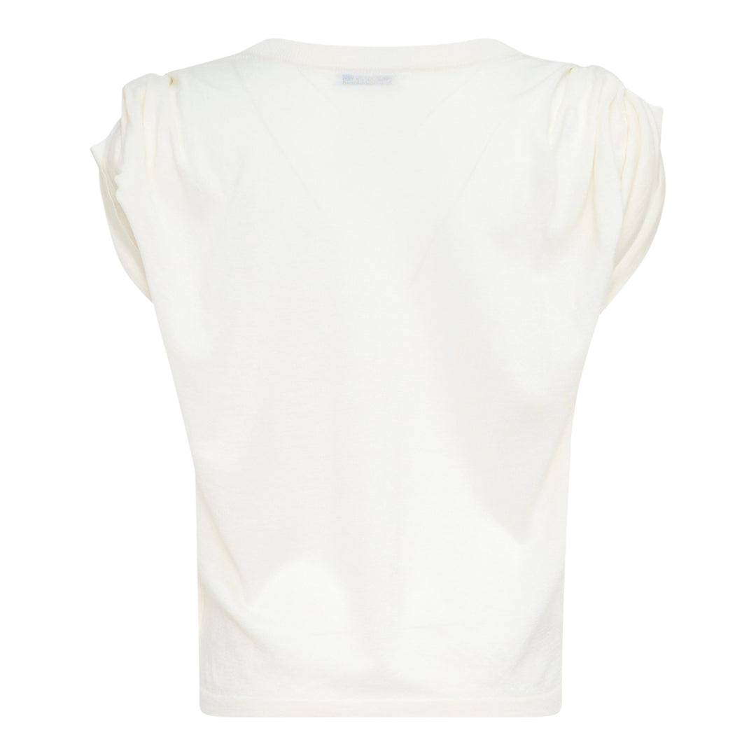 Shoulder Tuck Sleeveless Top
