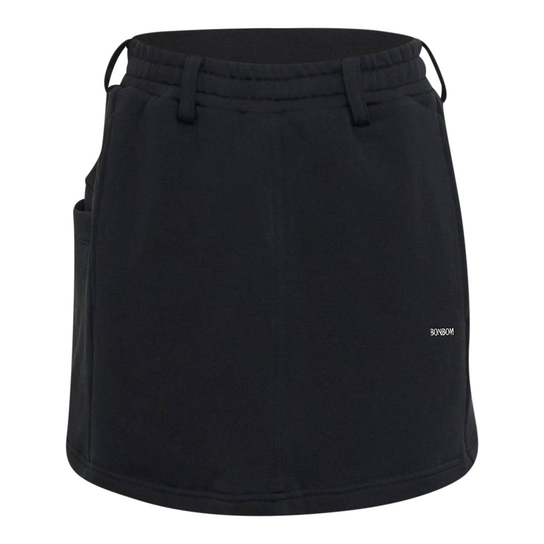 Giant Front Volume Sweat Mini Skirt