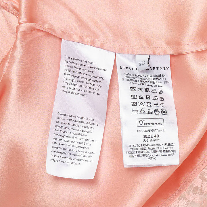 Lace-Trimmed Silk Shirt