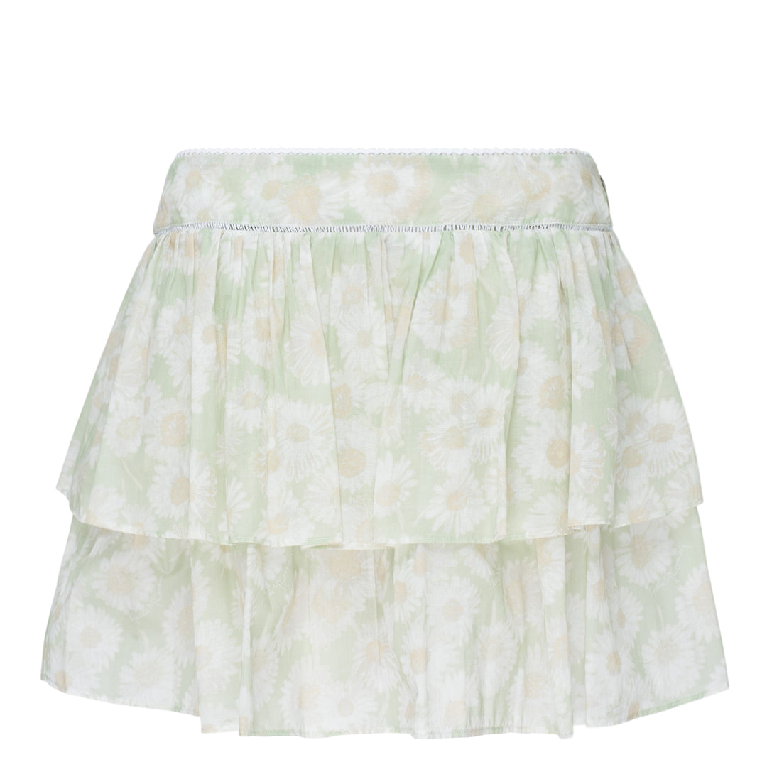 Daisy Print Mini Skirt