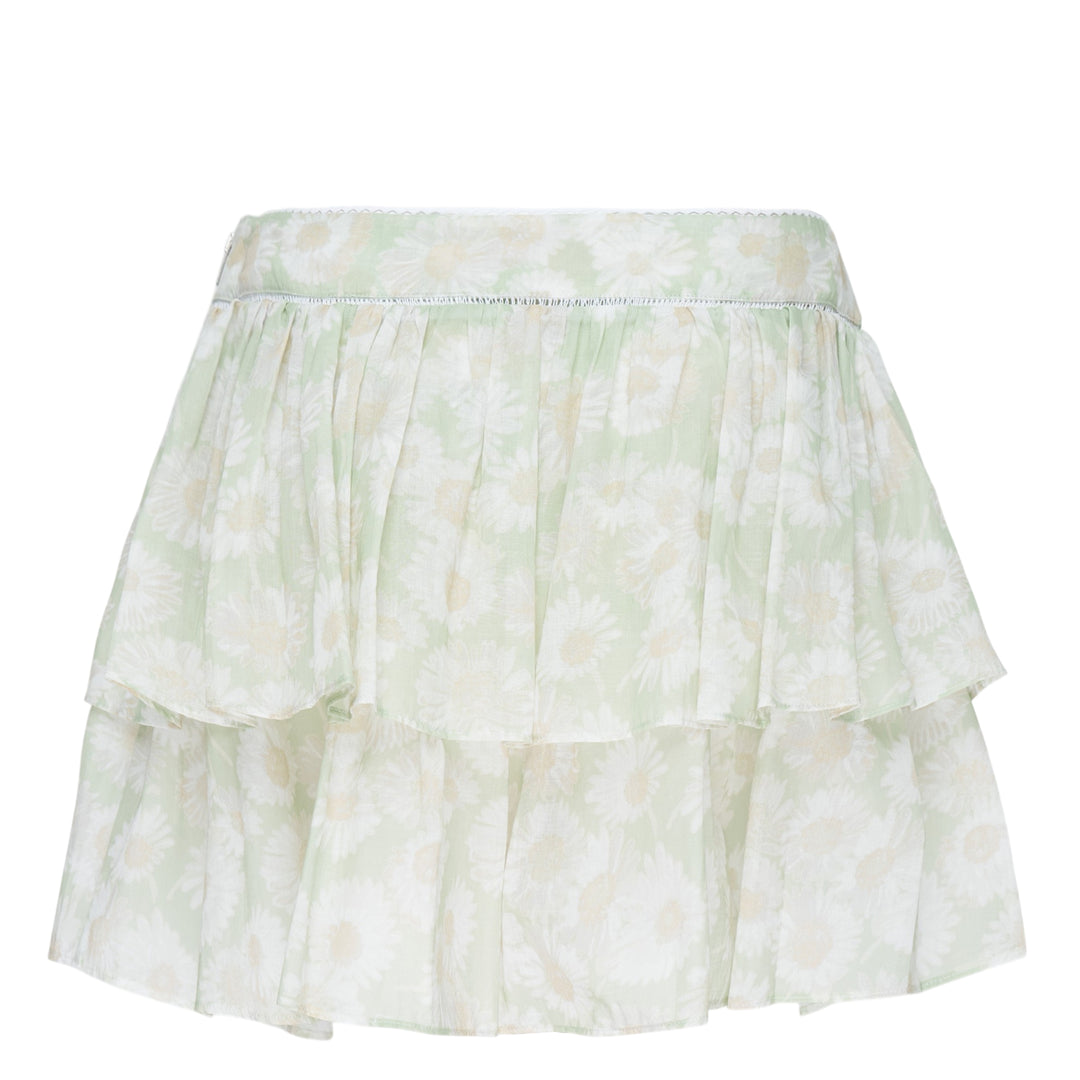 Daisy Print Mini Skirt