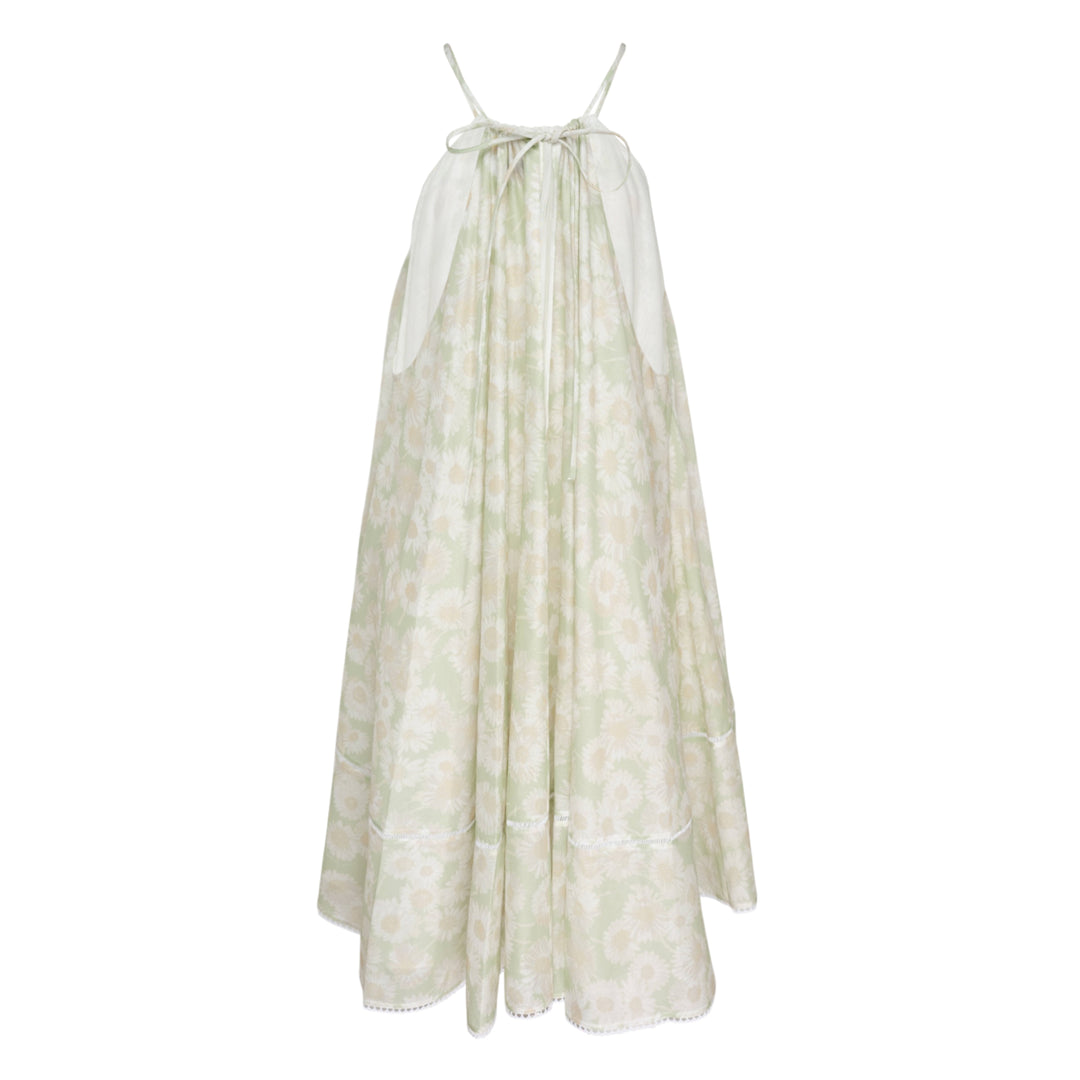 Daisy Print Halterneck Dress