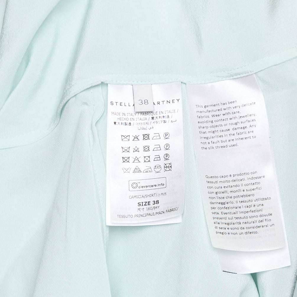 Tie-Neck Silk Shirt