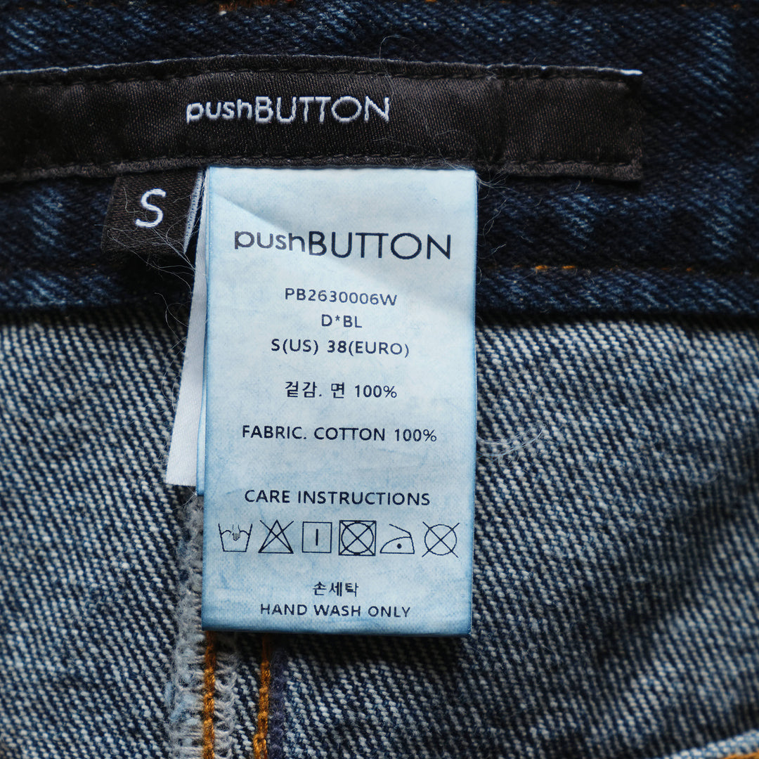 Dark Blue Denim Mini Skirt