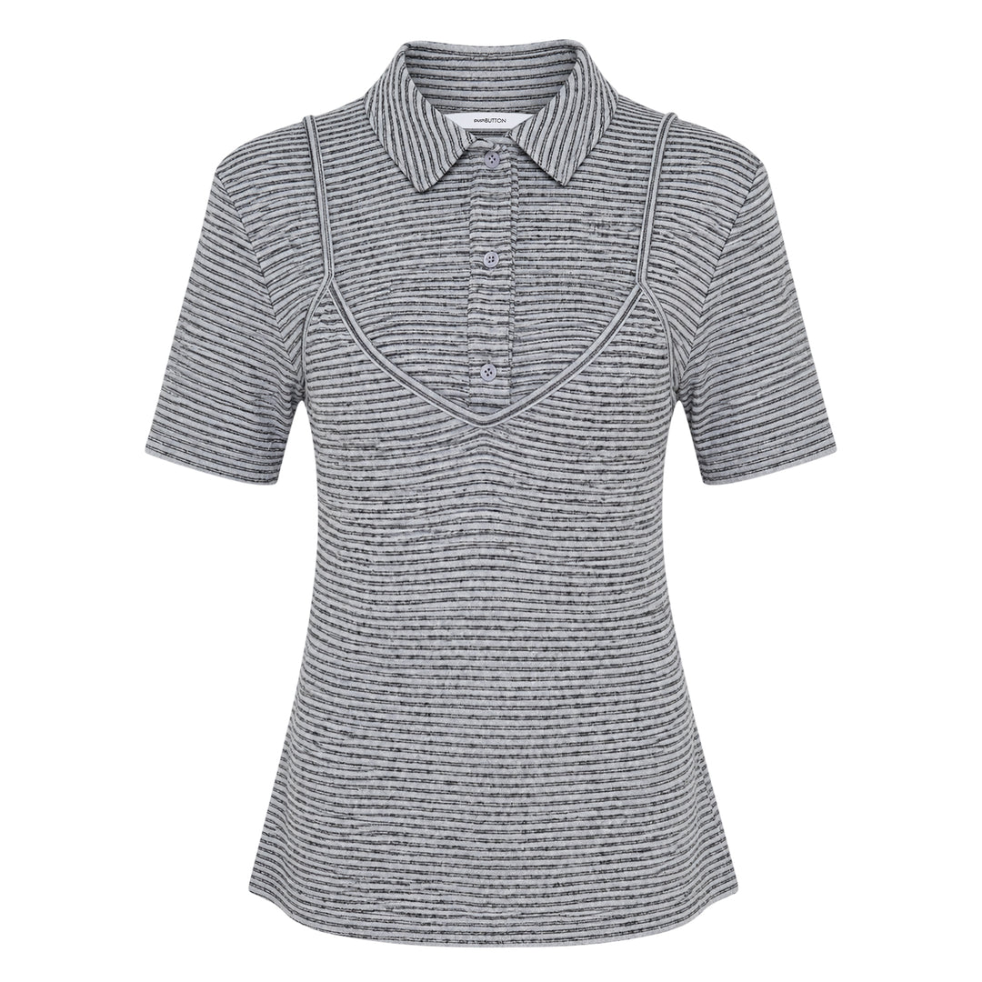 Stripe Layered Slip Polo