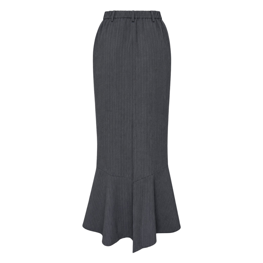 Striped Umbrella Hem Skirt
