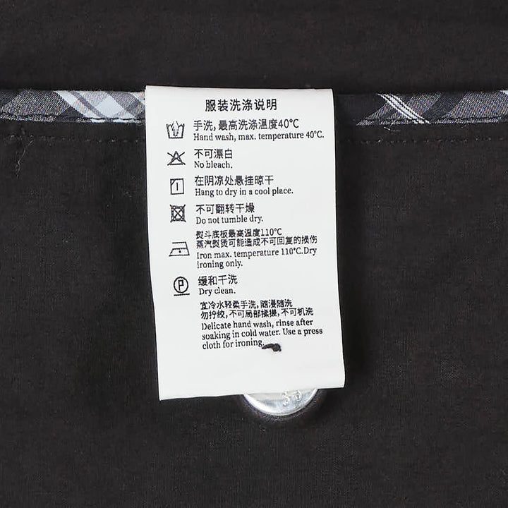 Embroidered Contrast Trench Coat