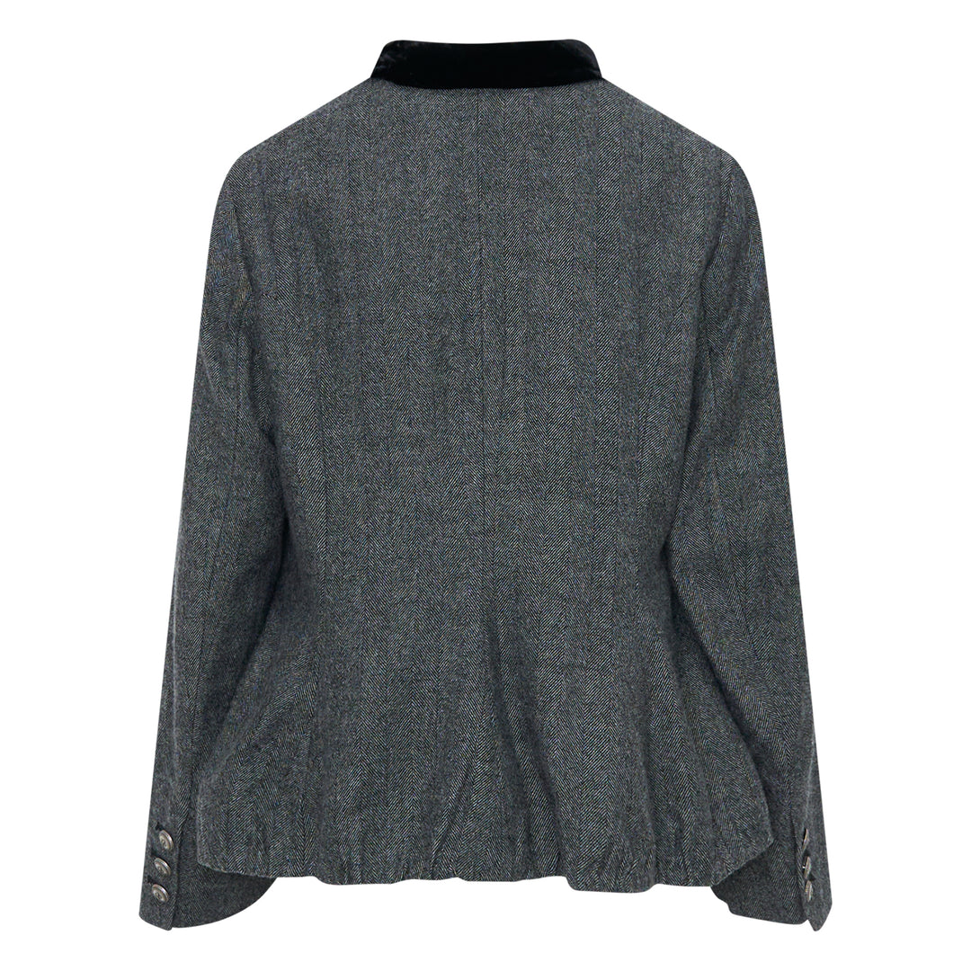Relaxed Fit Herringbone Jacket