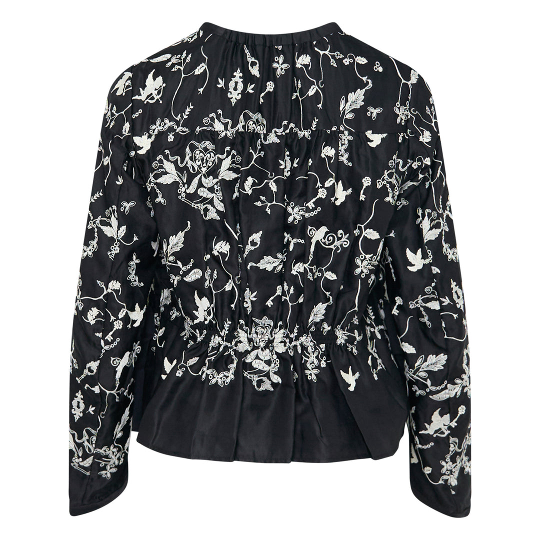 Long Sleeve Embroidered Blouse