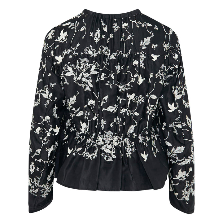 Long Sleeve Embroidered Blouse