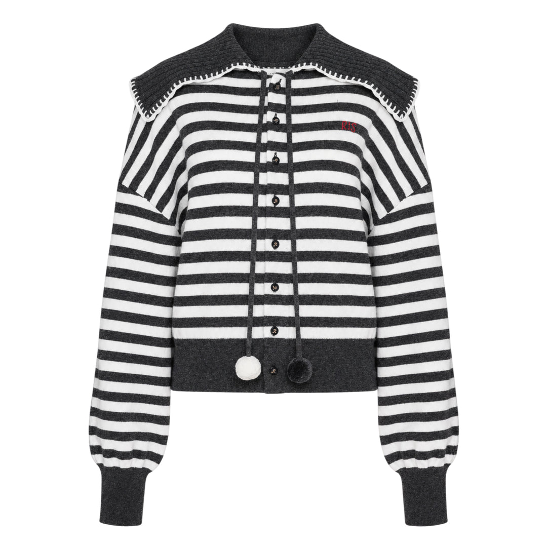 Striped Long Sleeve Cardigan
