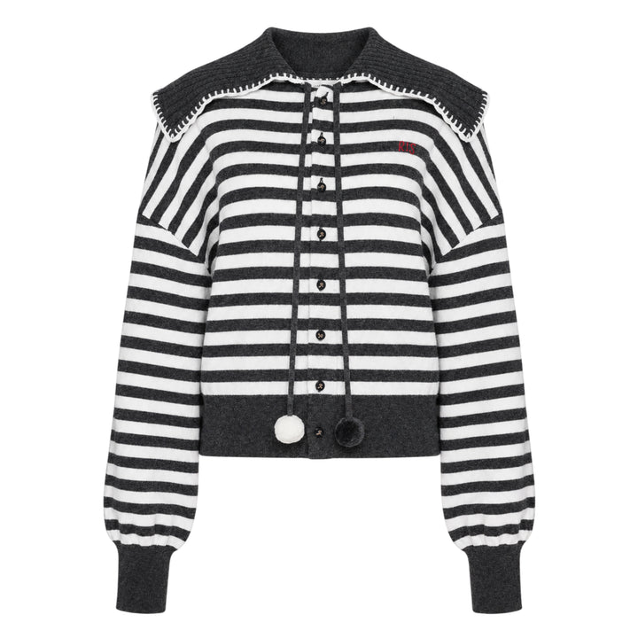 Striped Long Sleeve Cardigan