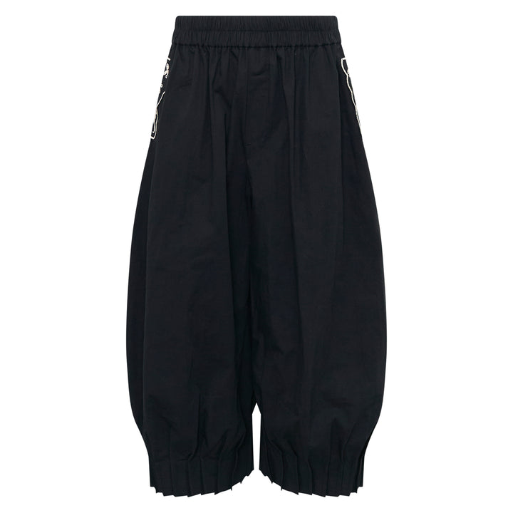 Cropped Barrel Trousers
