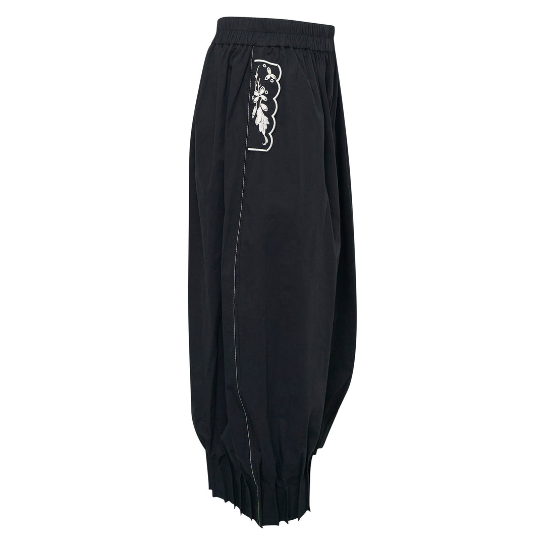 Cropped Barrel Trousers