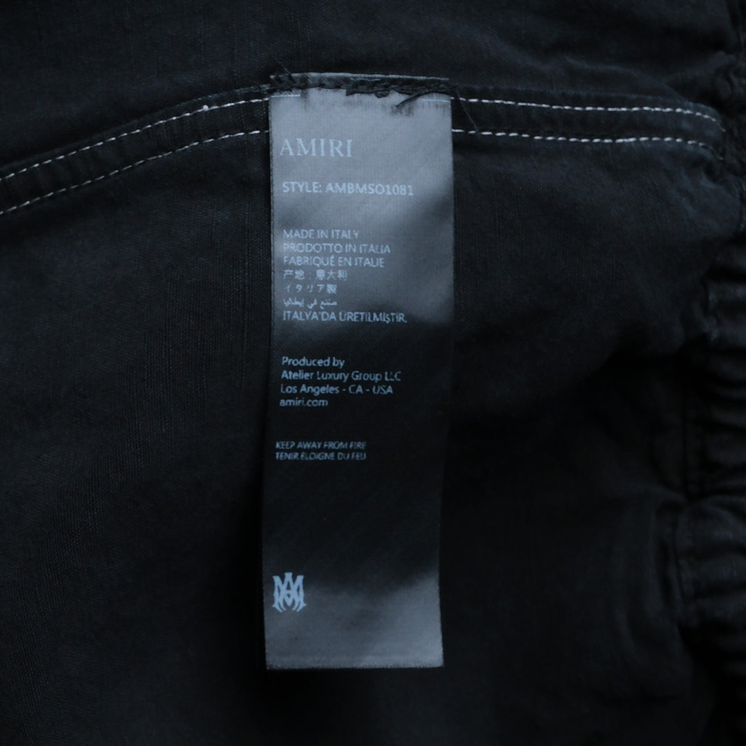 Script Linen Garment-Dyed Shorts
