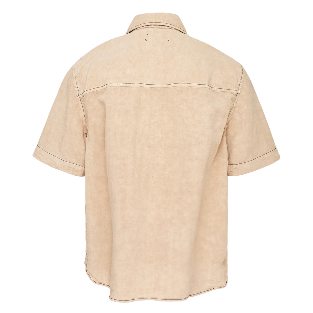 Script Linen Short Sleeve Shirt