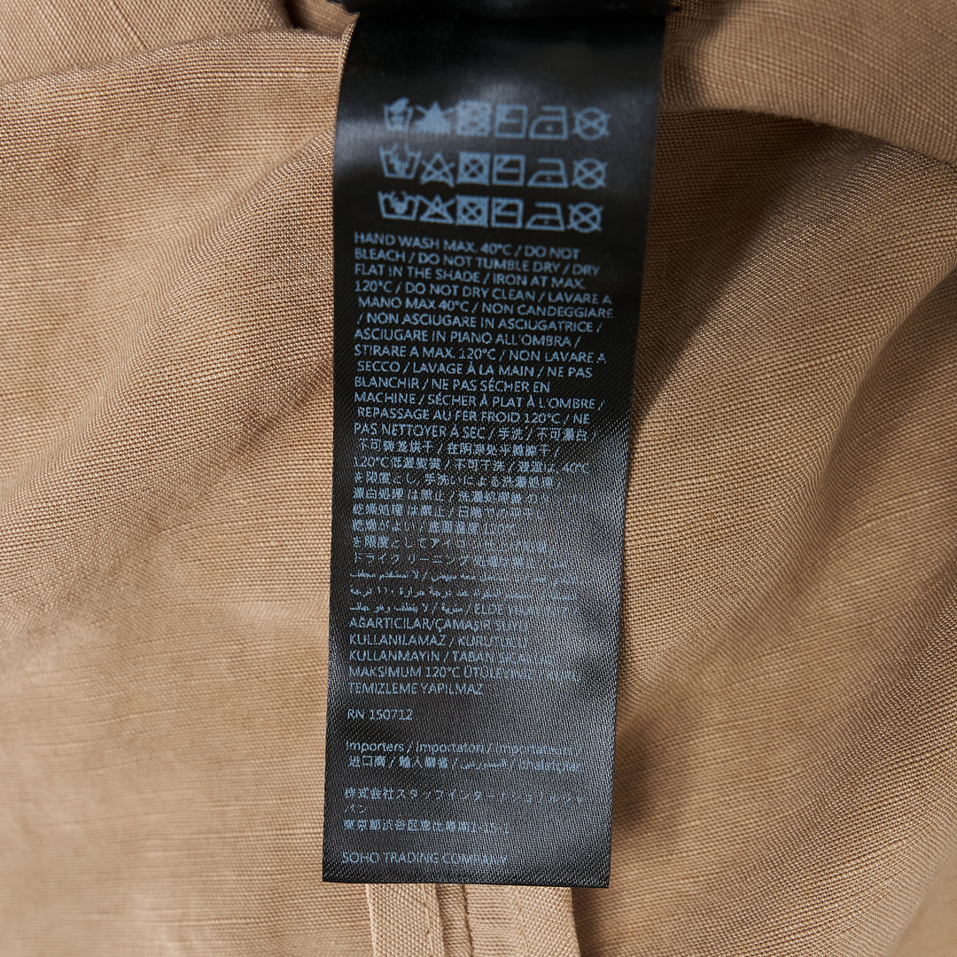 Script Linen Short Sleeve Shirt