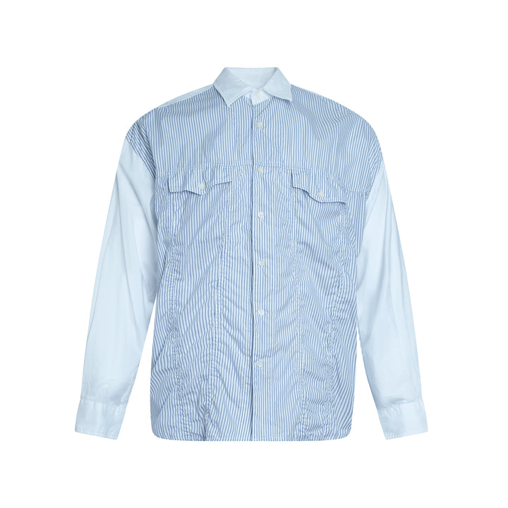 Cotton Twill Stripe Long Sleeve Shirt